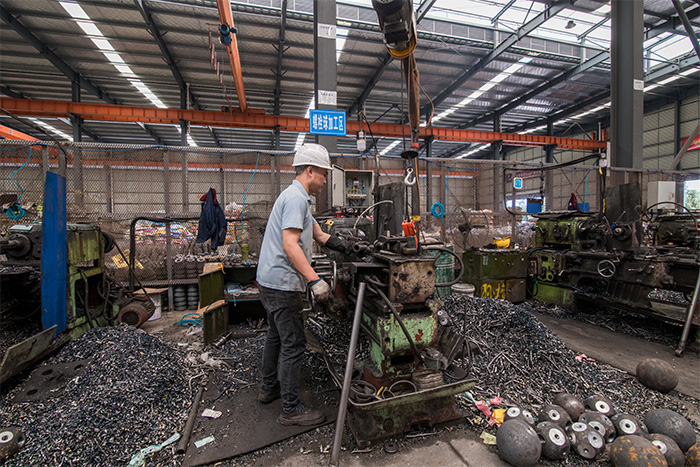 双辽网架配件-螺栓球加工车间