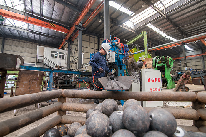 双辽网架配件-螺栓球加工车间